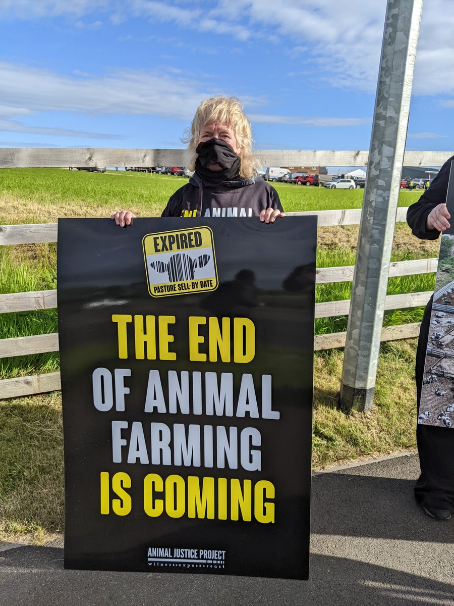 ajpReact's tweet photo. Taking a moment to say a huge THANK YOU to everyone who took part in such an incredible action at @natbeefassoc (NBA) 2022. Check out some of the amazing campaigners! 

The future is vegan.

@beefexpo @darlingtonmart

#BeefExpo22 #BeefShow #Vegan #AnimalRights #NetZero https://t.co/WCTf83jyT6