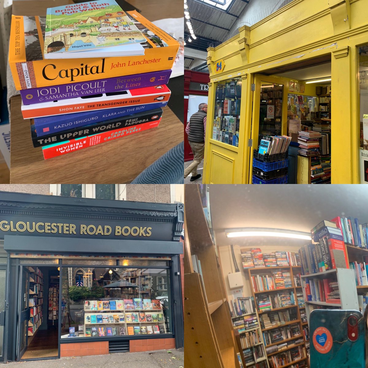 Did a book shop crawl around Bristol today. Wholesome English teacher half term activity 📚✅