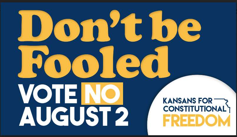 LWVJoCo's tweet image. Anti-abortion special interests and extreme politicians forced this constitutional amendment to be on the ballot for the 2022 Primary Election. Believing fewer Kansans are aware of and vote in partisan primaries. Vote NO on August 2nd.
@kansans4freedom #voteNOAug2