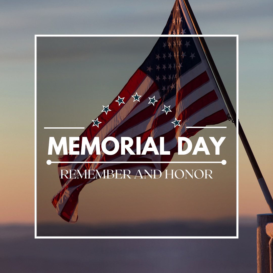 Happy Memorial Day, friends. Please take a moment to honor those that have given the greatest sacrifice. 🇺🇸