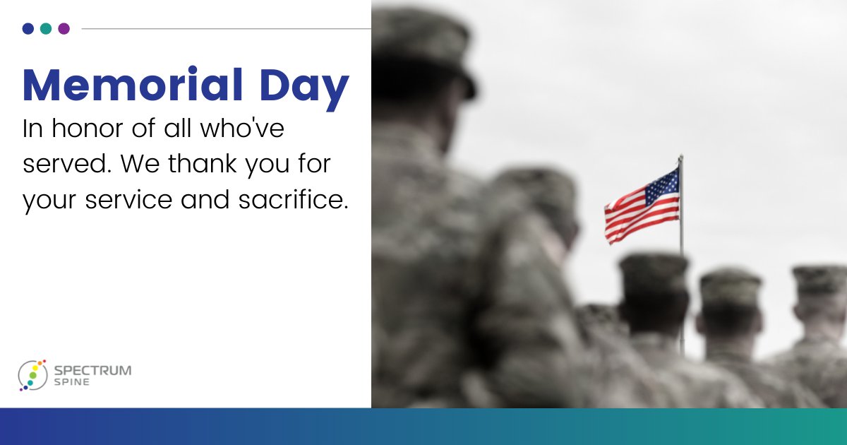 spctrmspine's tweet photo. In honor of all who've served. We thank you for your service and sacrifice. #MemorialDay2022 https://t.co/e1Sr20zkxo