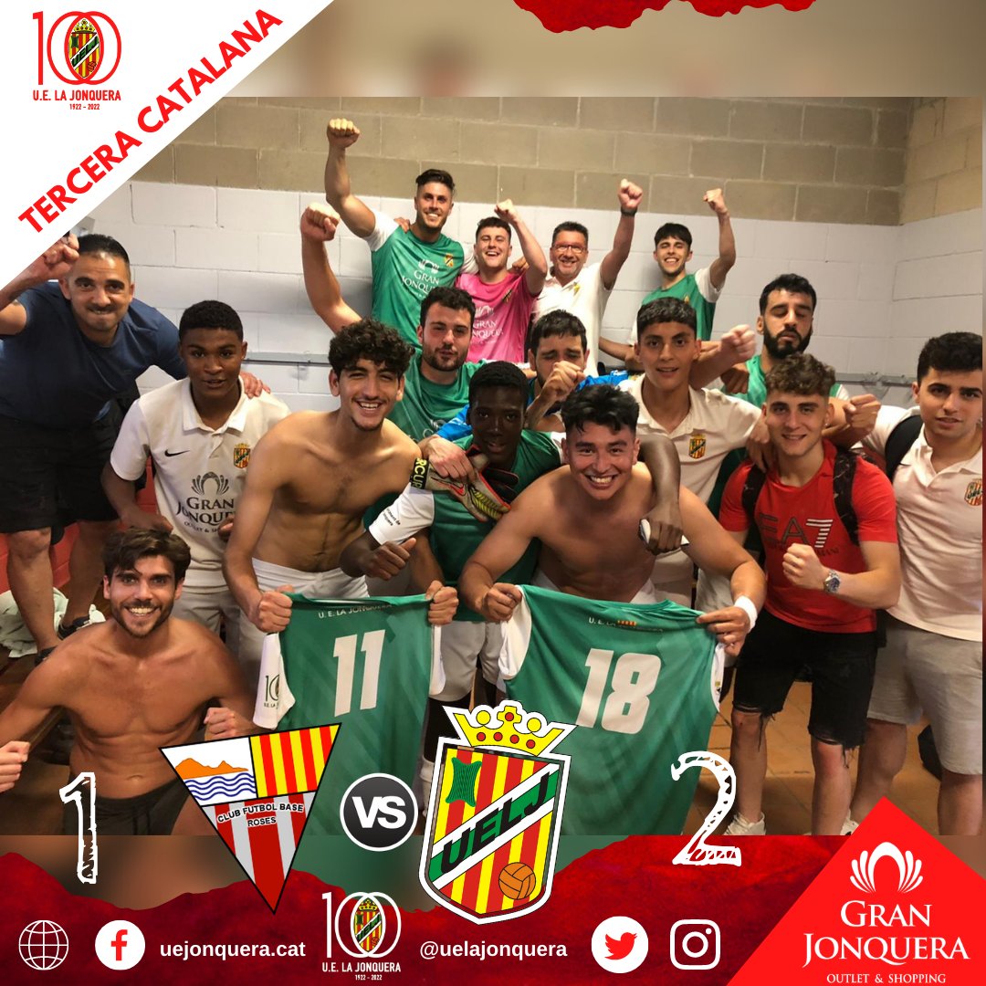 UELaJonquera's tweet photo. 📣🅃🄴🅁🄲🄴🅁🄰 🄲🄰🅃🄰🄻🄰🄽🄰📣

💣💥BOOOOOOOOOOOOOOM🔥

📸 Quines ganes que teníem de repetir aquesta imatge! Enhorabona equip!!!

💪🏽 No ens hem rendit i ho hem aconseguit!

⚽️ Som CENTENARIS💯 

🤝 #UELJ100 #CentAnysDHistòria #CentenariUELJ #futbolcat #somjonquera  💚⚪👇 https://t.co/UtHVLyxazF