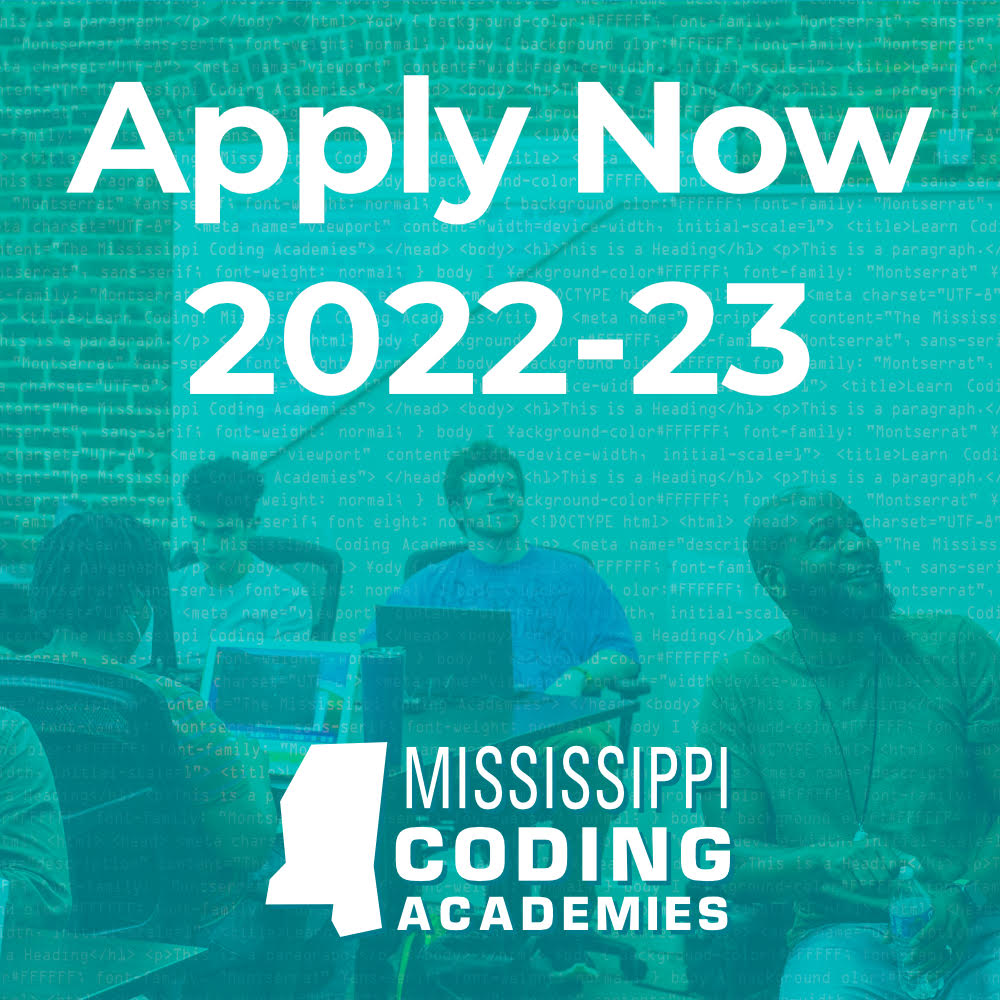 MSCodeAcademies's tweet photo. Take charge of your life. Apply today. https://t.co/VE7XquAD8o
#mca #learncoding #mcasuccessstory #graduate #coders #coding #mississippicodingacademies #mcagraduates #mississippitech https://t.co/nAZbbGCZ4y