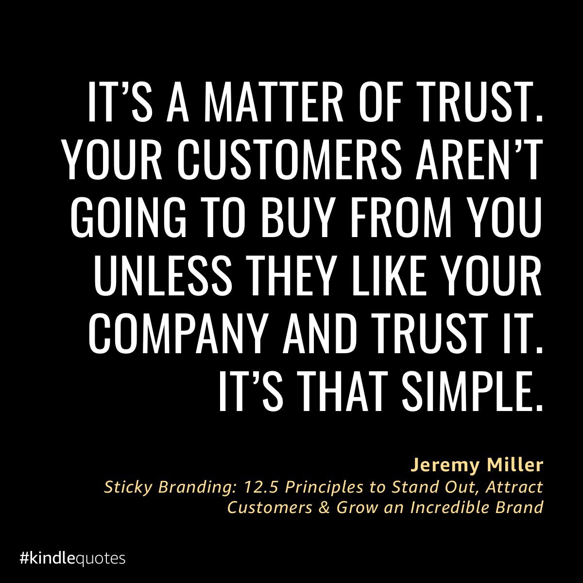 The best time to start build trust was several yesterdays ago, TRUST = Time Rewards Unlocking Sustainable Trust
#LinkedInUnlocker 
🔹 Highly recommend this book from <a href="/StickyBranding/">Jeremy Miller</a>