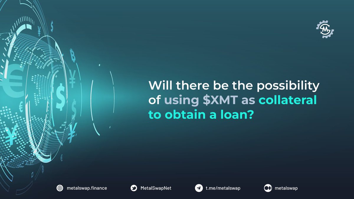 CryptoJokes2's tweet photo. @cryptogems555 Did you know that there is a plan that XMT can be use as a collateral for a loan in the future??? 🤔👌

#Staking #DeFi #Asset https://t.co/Ku4t8NZhh9