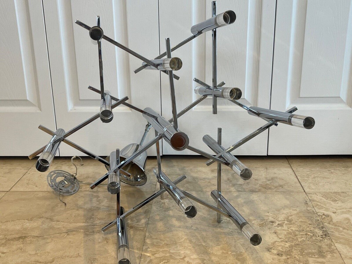 AAandMore's tweet photo. Check out #MidCenturyModern #Sciolari Unmarked 12-Arm 9-Light Chrome and Lucite #Chandelier #Lamp https://t.co/y8svxmDTsO #eBay via @eBay https://t.co/m2wHXATnOa