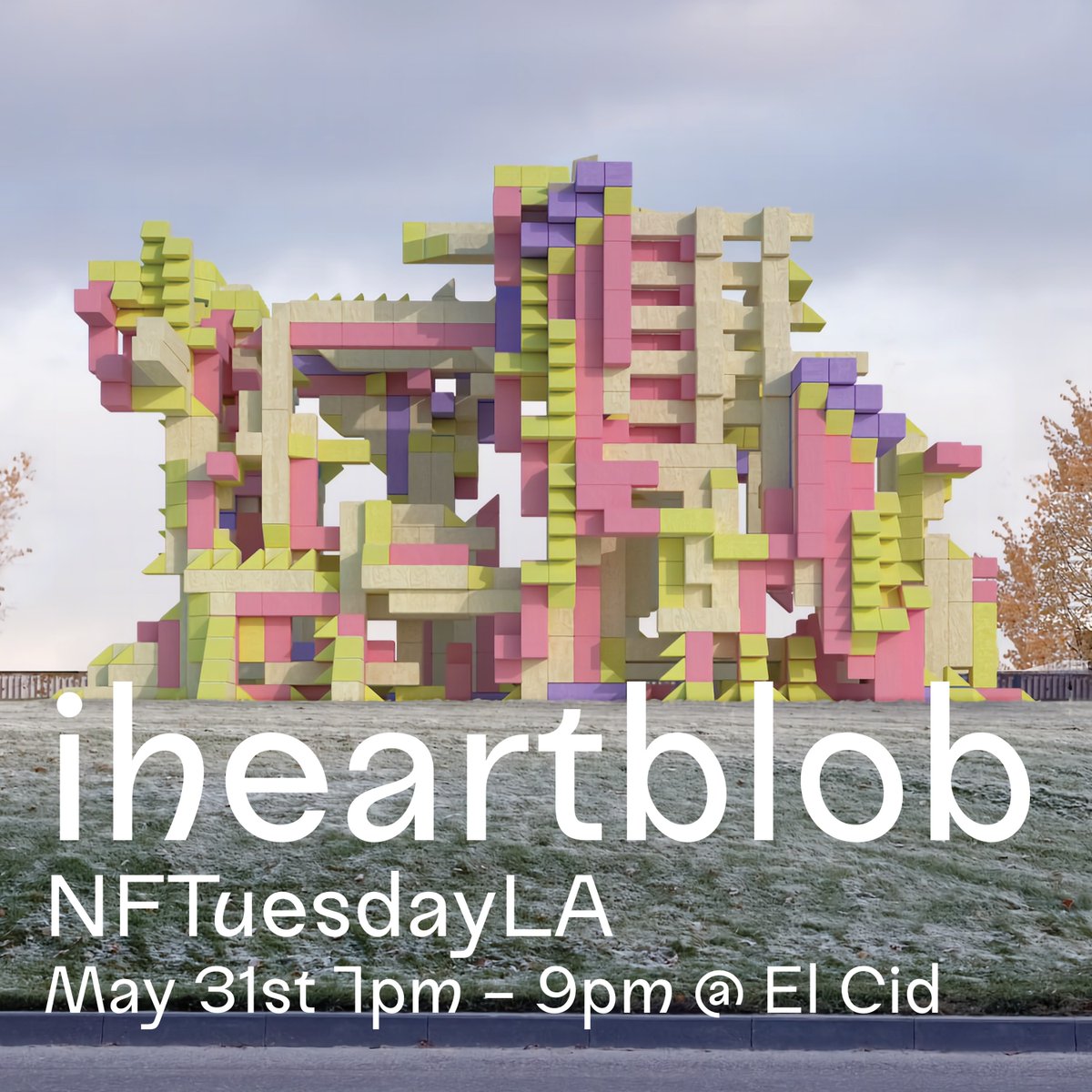 Shaun McCallum of <a href="/iheartblob/">iheartblob</a> joins us tomorrow night to speak about the first NFT financed Architecture pavilion, extended realities, novel economic models for the built environment and iheartblob’s NFT journey on the #Tezos blockchain.

See you at El Cid LA 🍻