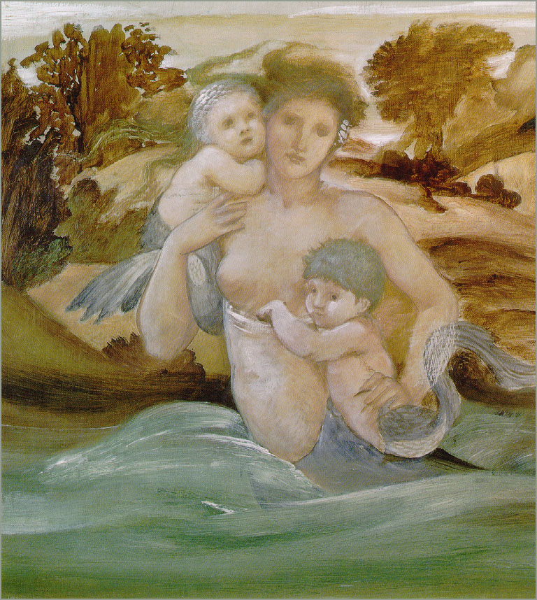 BurneJonesArt's tweet photo. Mermaid With Her Offspring #burnejones #romanticism https://t.co/GahvzdUdsb https://t.co/PO8leQUJqS
