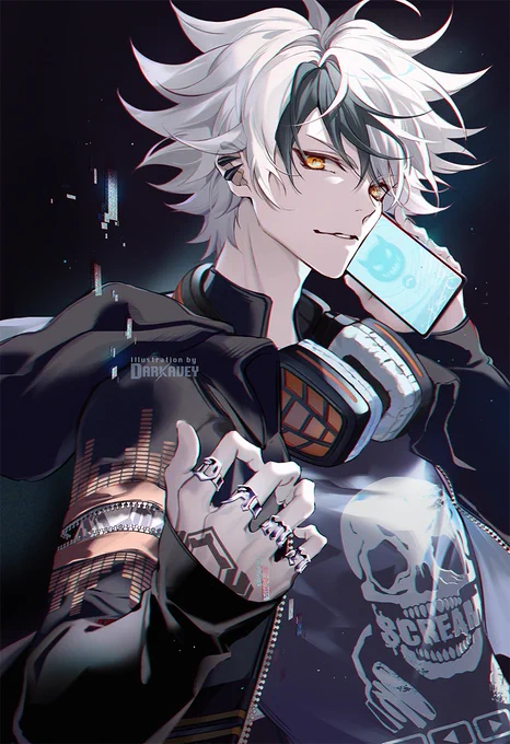 Digging a piece I draw last month for new profile pic, he's my OC! 