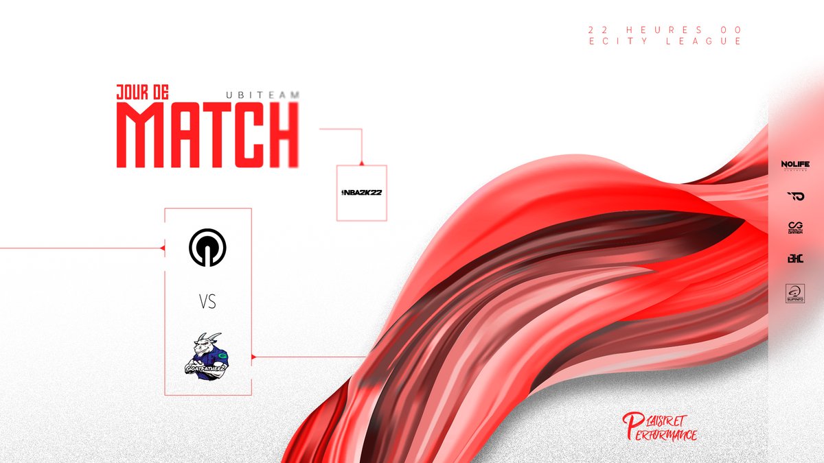 🔴⚪️ MATCH DAY 🔴⚪️

Notre équipe @Started2k joue à 22h00 en <a href="/eCityLeague/">eCity League</a> pour essayer d'avoir la troisième place synonyme de place sur le podium ! 🥉

BO3
<a href="/UBITEAM/">UBITEAM</a>

 vs 
@2KGoatFatherZ

Nous leur souhaitons un bon courage, ramenez-nous cette médaille ! 🏀

#PlaisiretPerformance