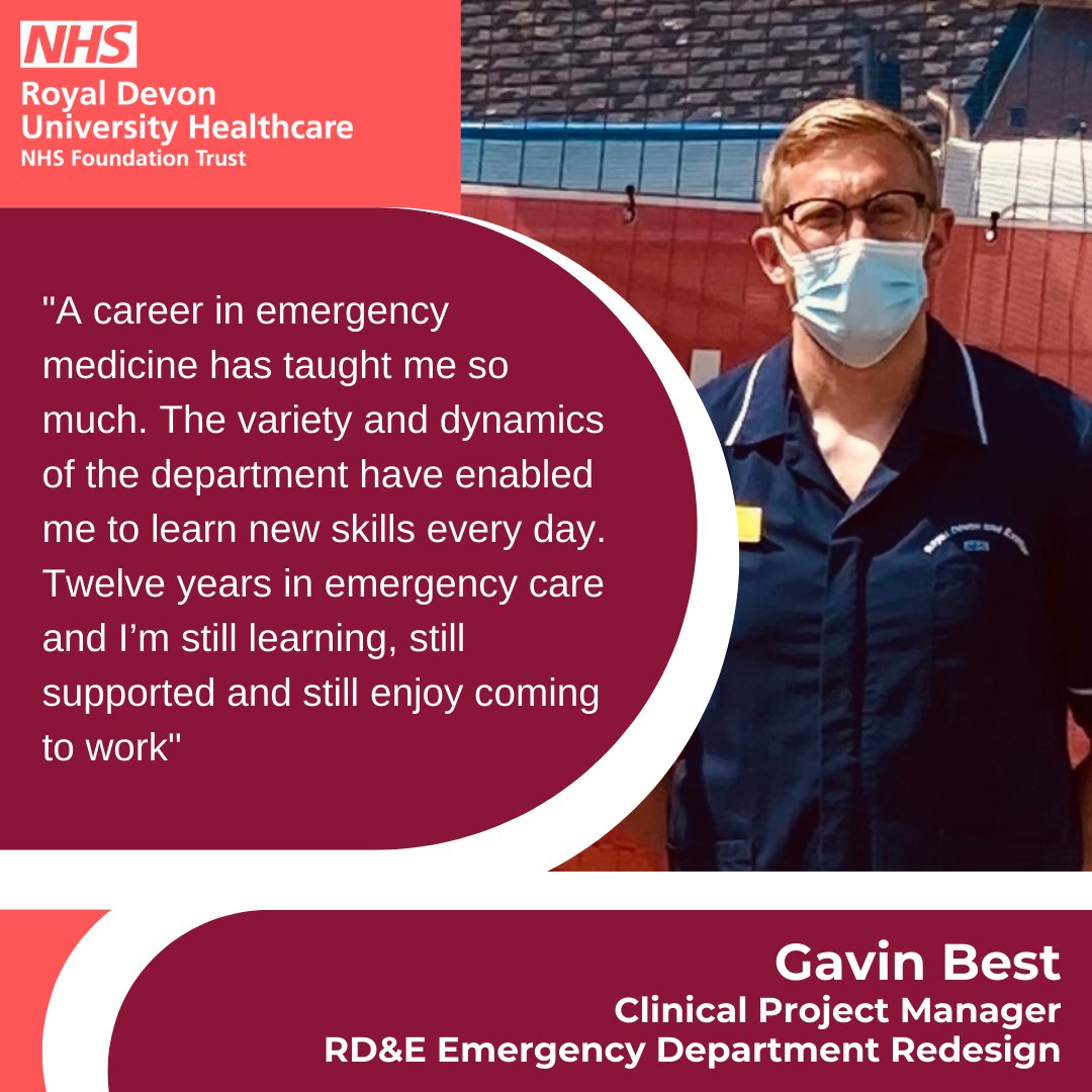 The Emergency Department at the RD&amp;E was rated 'outstanding' by the CQC in 2016. Read about how you can join this fantastic team here: ow.ly/Jk2j50JiyJq