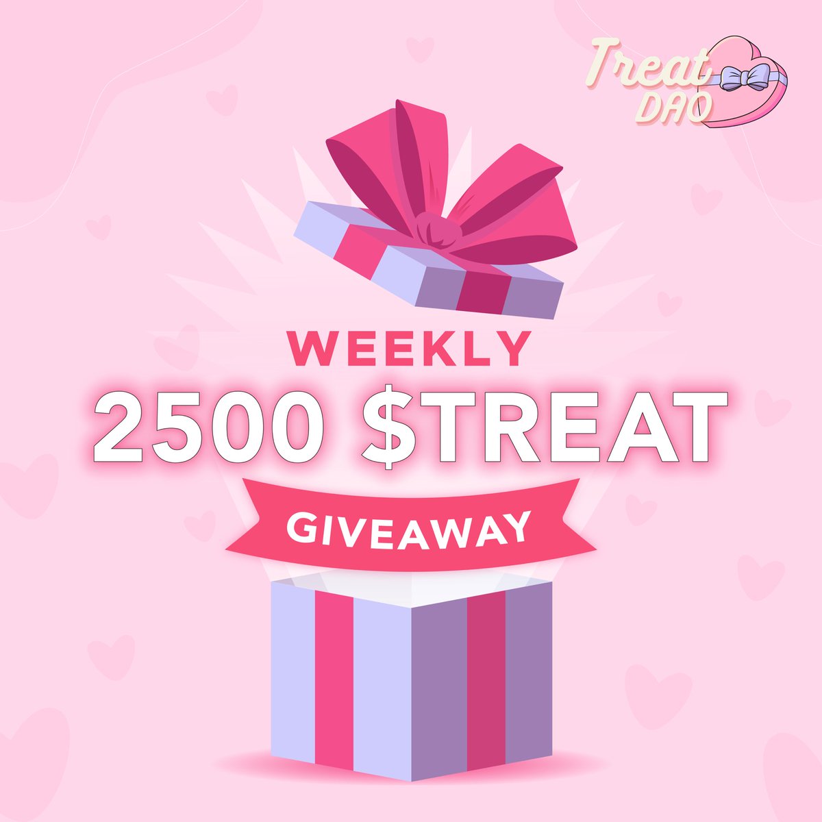 treatdao's tweet photo. Are you feeling lucky this time? 🤑
We’re giving out 2,500 $Treat for this week and we’ll have more surprises to come in the future as well!! 🔥

Here’s this week’s giveaway form, once you complete all the steps, you’re eligible to win! 🚀 

https://t.co/zRrGEjfiKv https://t.co/0crTUDh9fT