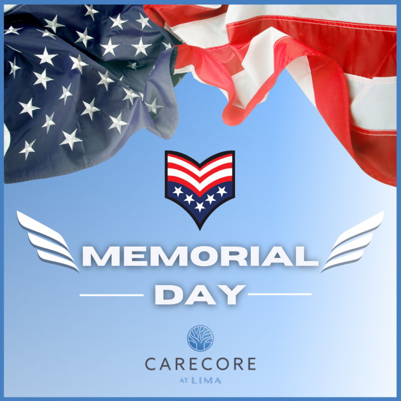 CarecoreLima's tweet photo. “Our flag does not fly because the wind moves it. It flies with the last breath of each soldier who died protecting it.”
This Memorial Day, let’s honor the sacrifices of those who fought for our freedom. 🤍
#CareCoreAtLima #MemorialDay #SNF #Nursing #Health https://t.co/4ofuerAjRg