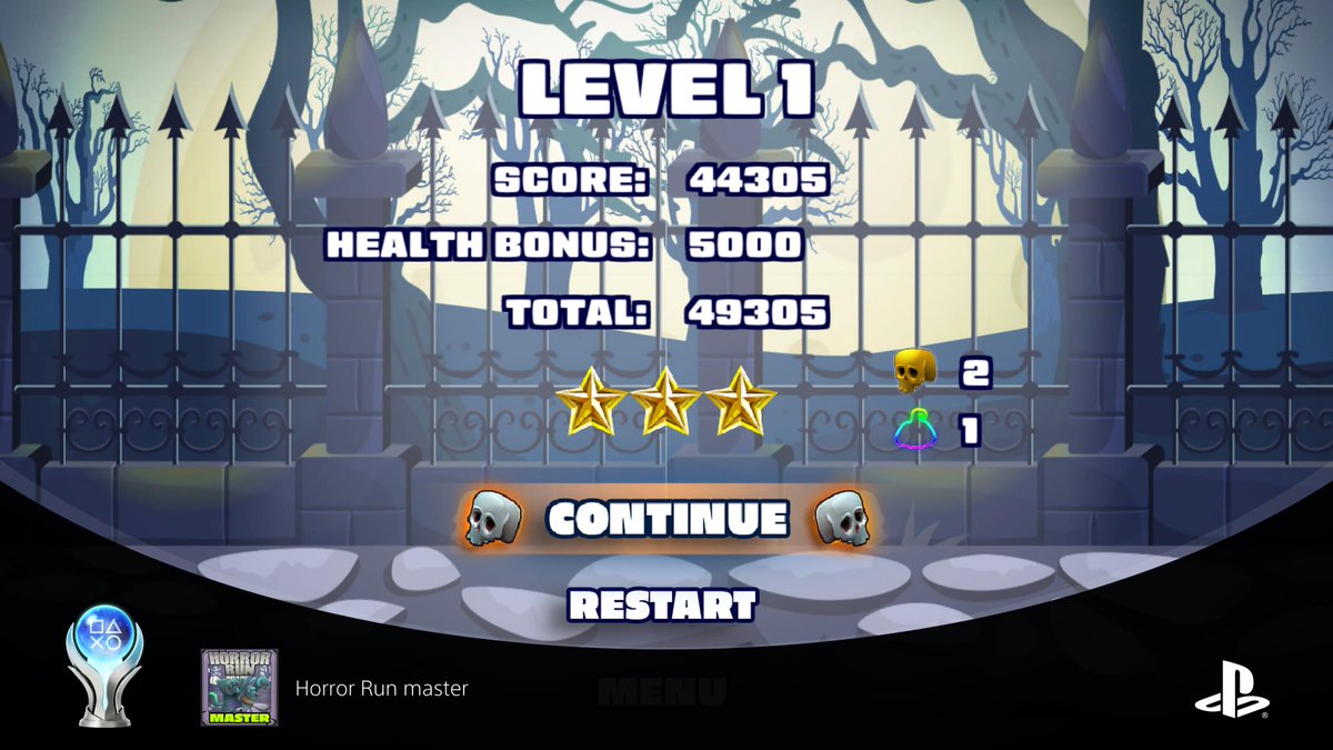 Lukey6661's tweet photo. Horror Run
Horror Run master (PLATINUM)
#PlayStationTrophy #PS5Share, #HorrorRun https://t.co/1lMOB6Fyus