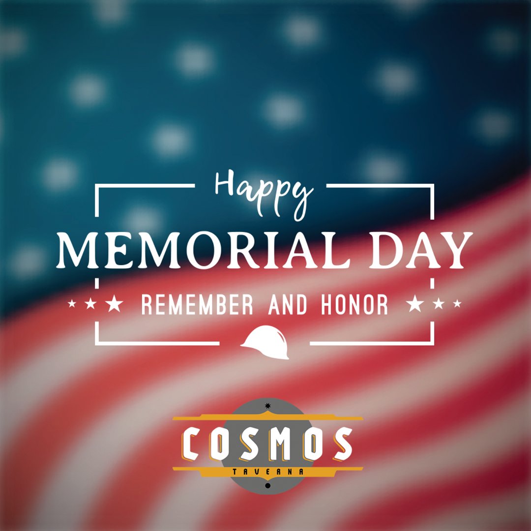 CosmosTaverna's tweet photo. Burgers and brews for the red, white, and blue. Happy Memorial Day! https://t.co/apNMuXR8Dd