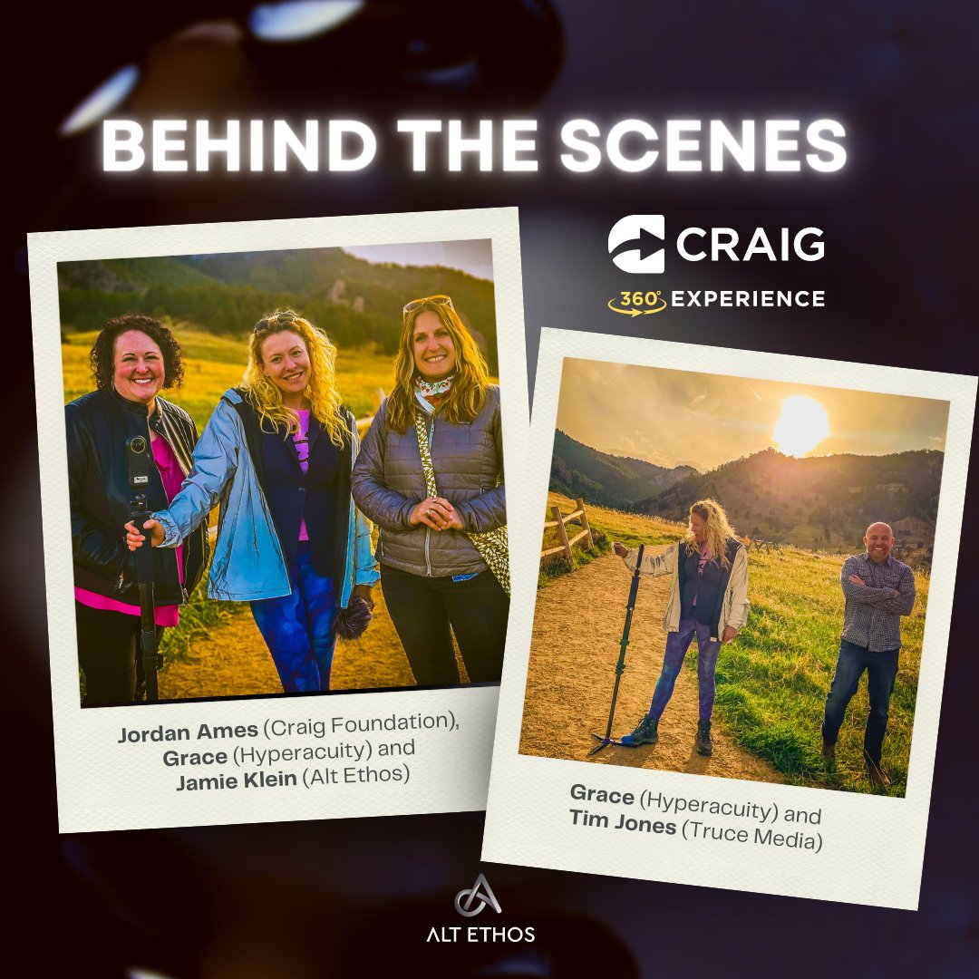 altethos's tweet photo. Here is a look behind-the scenes of our exciting 360 Experience project with @CraigHospital. We can't wait to be able to share more details about this process and the final product!
#altethos #craighospital #behindthescenes #360video #englewoodcolorado #coloradodesigners https://t.co/7xTbQkd98Y