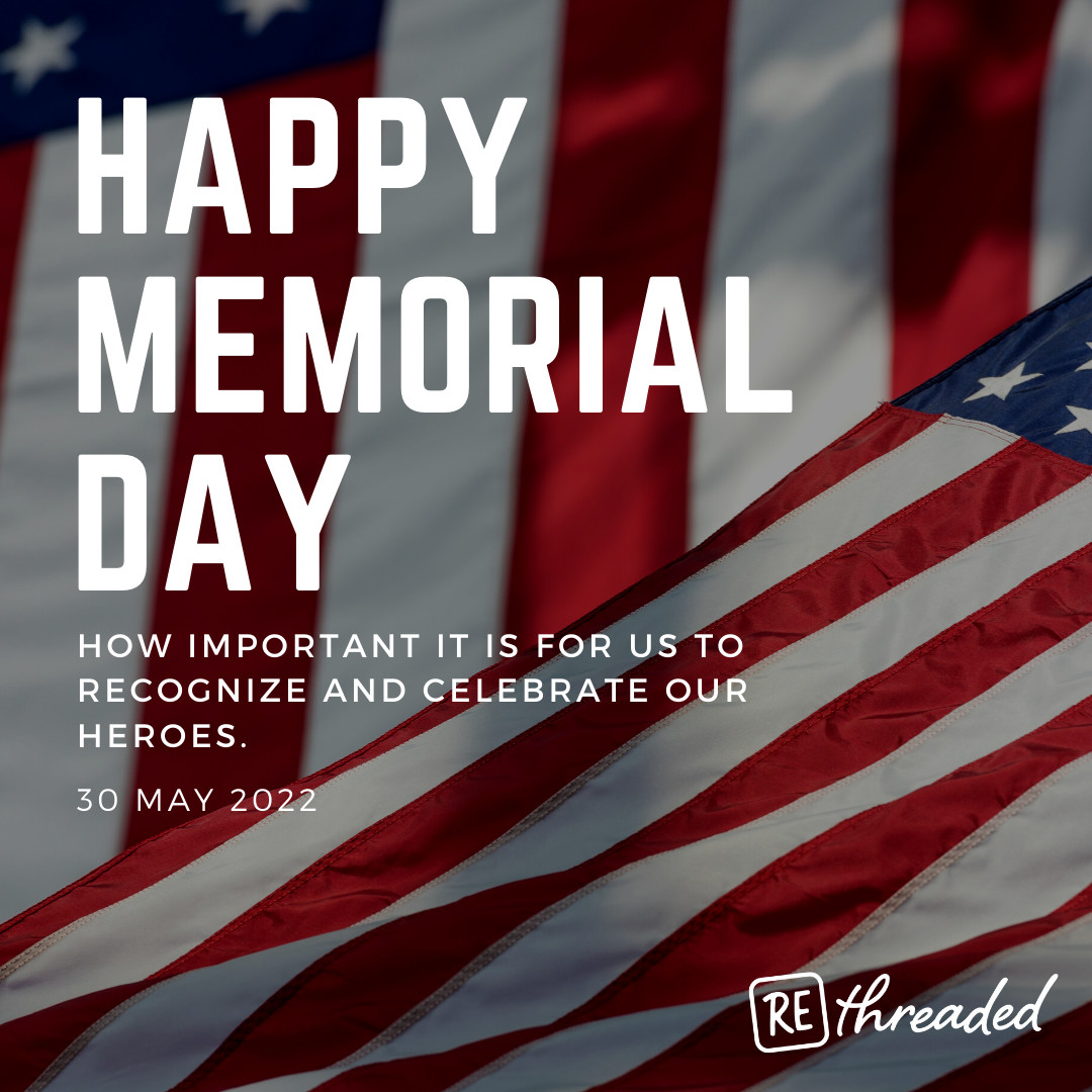 RethreadedInc's tweet photo. Take time to thank those who have laid arms and served our country. Today, we celebrate them! 

#rethreaded #freedomsake #memorialday https://t.co/0lxcqT0OvN