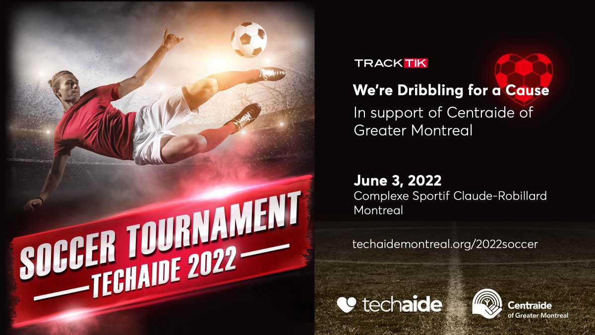 All for a good cause. We’re a few days away from kick-off as Team TrackTik prepares to dribble for #Techaide 2022. Join us in giving back to Centraide of Greater Montreal.
bit.ly/3wvrowb
===
Pour une bonne cause! L’équipe TrackTik se prépare pour le Techaide 2022.