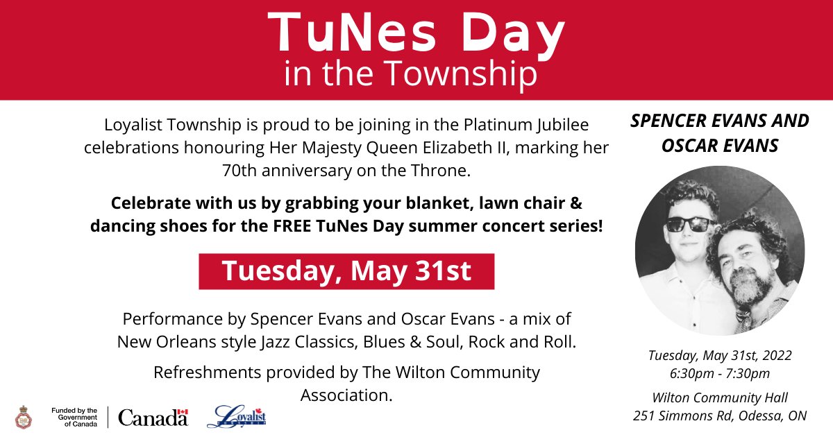 LOYTWP's tweet photo. Tomorrow kicks off our #TuNesDays in the Township Summer Concert Series!
Sit back in your lawn chair with a blanket and relax with an evening of live music by Spencer Evans & Oscar Evans at the Wilton Community Hall. Music starts at 6:30 p.m. https://t.co/HYBAevV9w7 https://t.co/wXscmRkN7I