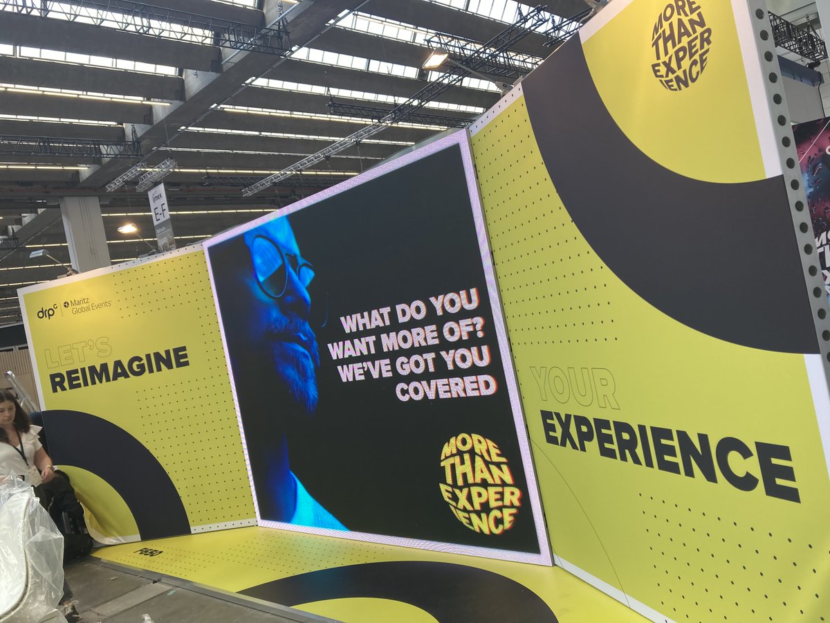 Finishing touches at #IMEX22, visit booth F650 for a 1-2-1 session with our experts. We’ll help you think beyond the expected and deliver bold ideas 
More information here➡️ bit.ly/3w3nIk8

 #mte #MoreThanExperience 
@MaritzGlobalEvt 
<a href="/drpgroup/">DRPG</a>