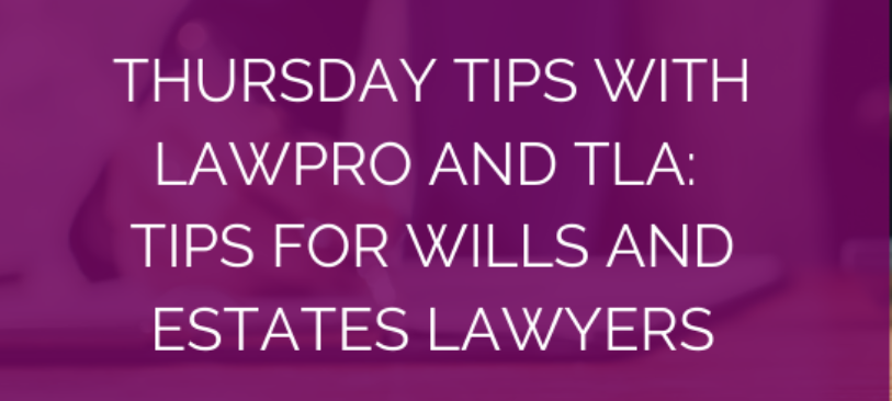 Register now to join speakers <a href="/JStrawczynski/">Juda Strawczynski (he/him)</a> of <a href="/practicePRO/">practicePRO</a>, Chris Stankiewicz of <a href="/LAWPRO/">LAWPRO</a>, Rebecca Fisch of RSF Law, and Pia Hundal of <a href="/MillerThomson/">Miller Thomson LLP</a> for the <a href="/LAWPRO/">LAWPRO</a> and <a href="/TLAvoice/">Toronto Lawyers Association</a> Tips for Wills and Estates Lawyers #CPD on June 9th practicepro.ca/2022/03/tips-f…