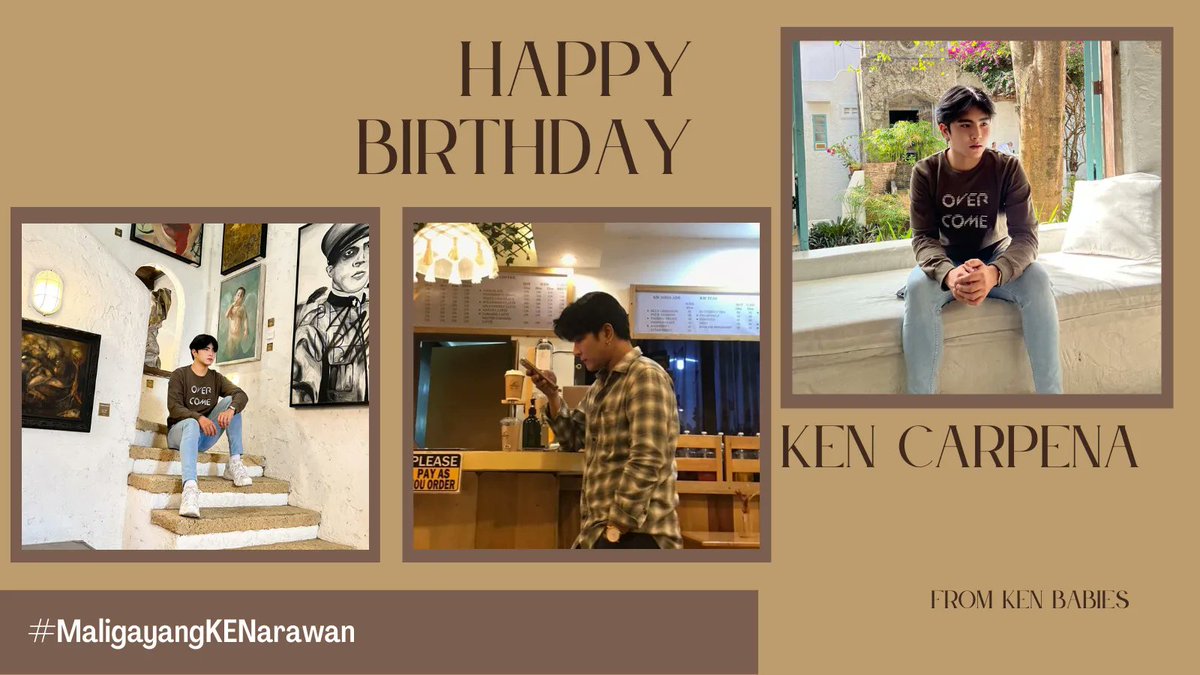 KenC_archives's tweet photo. It's #MaligayangKENarawan !! 
Happiest birthday to our BigBoy Kenken! Hope you have wonderful day! Babies love you so much. 💛

@IamKenCarpena #KenCarpena https://t.co/uyHCWfcTGt