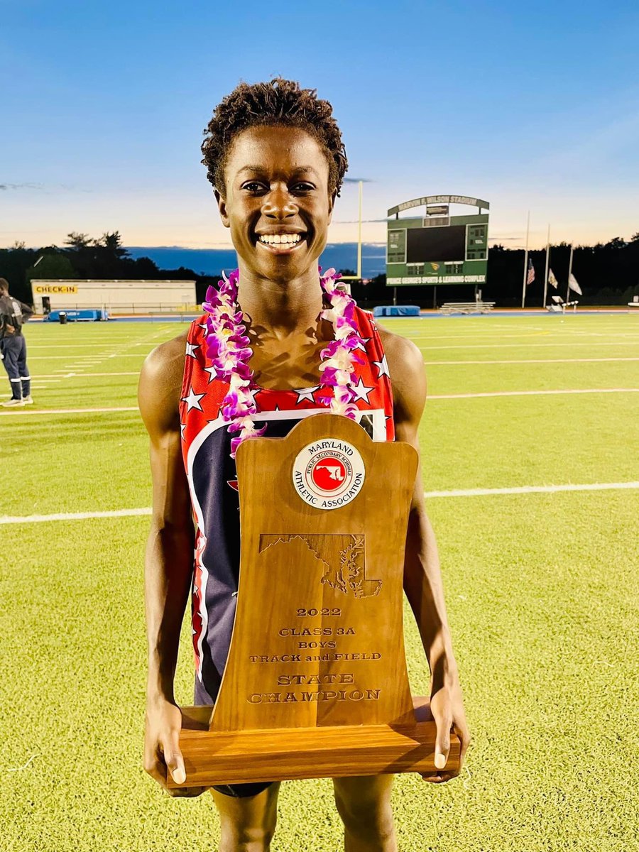 JordanTuck05's tweet photo. It’s still hard to believe that we did it! @MPSSAA_Org  3A STATE CHAMPIONS!! Down to the last race - our 4x400 and we set a new school record and iced the championship! Proud to be part of this team! #statechamps #northern #relays #team #family #fourbyfour #ringseason #sophomore https://t.co/VrwjuMAAHX