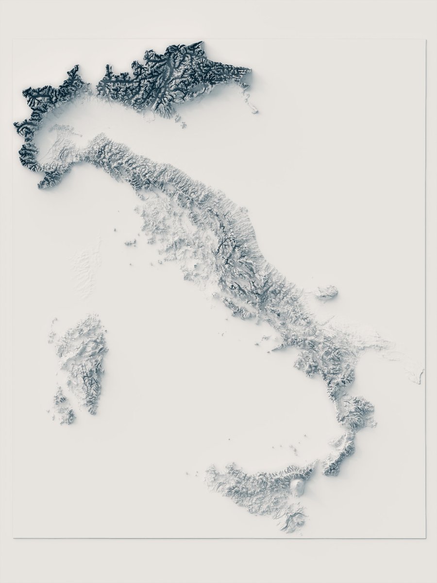 hellovizart's tweet photo. We are working on a bounch of new maps, we would like to realize new formats too. Meanwhile we share with you a monochrome version of Italy, slightly turned blue.
#italy #Monochrome #minimalmap #Monochromemonday #mappart #Blender3d https://t.co/TqawypYgAw