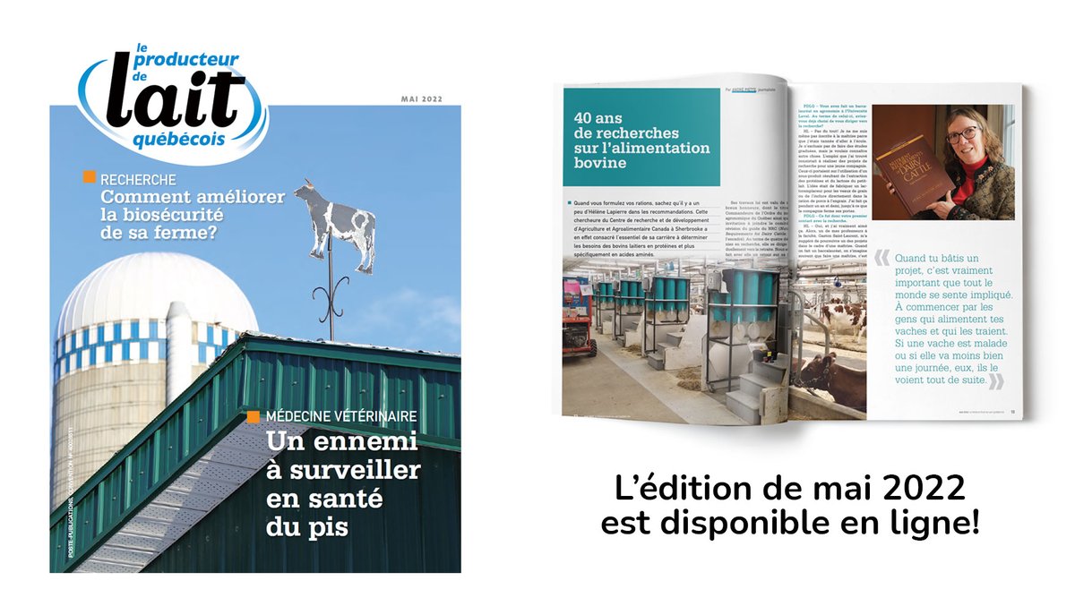 Comment limiter la présence des spores butyriques dans les ensilages, 40 ans de recherche sur l’alimentation bovine, un nouvel outil pour sélectionner les vaches les plus efficaces au robot, et des mesures pour améliorer la biosécurité de sa ferme. 

👉bit.ly/3scLQiS