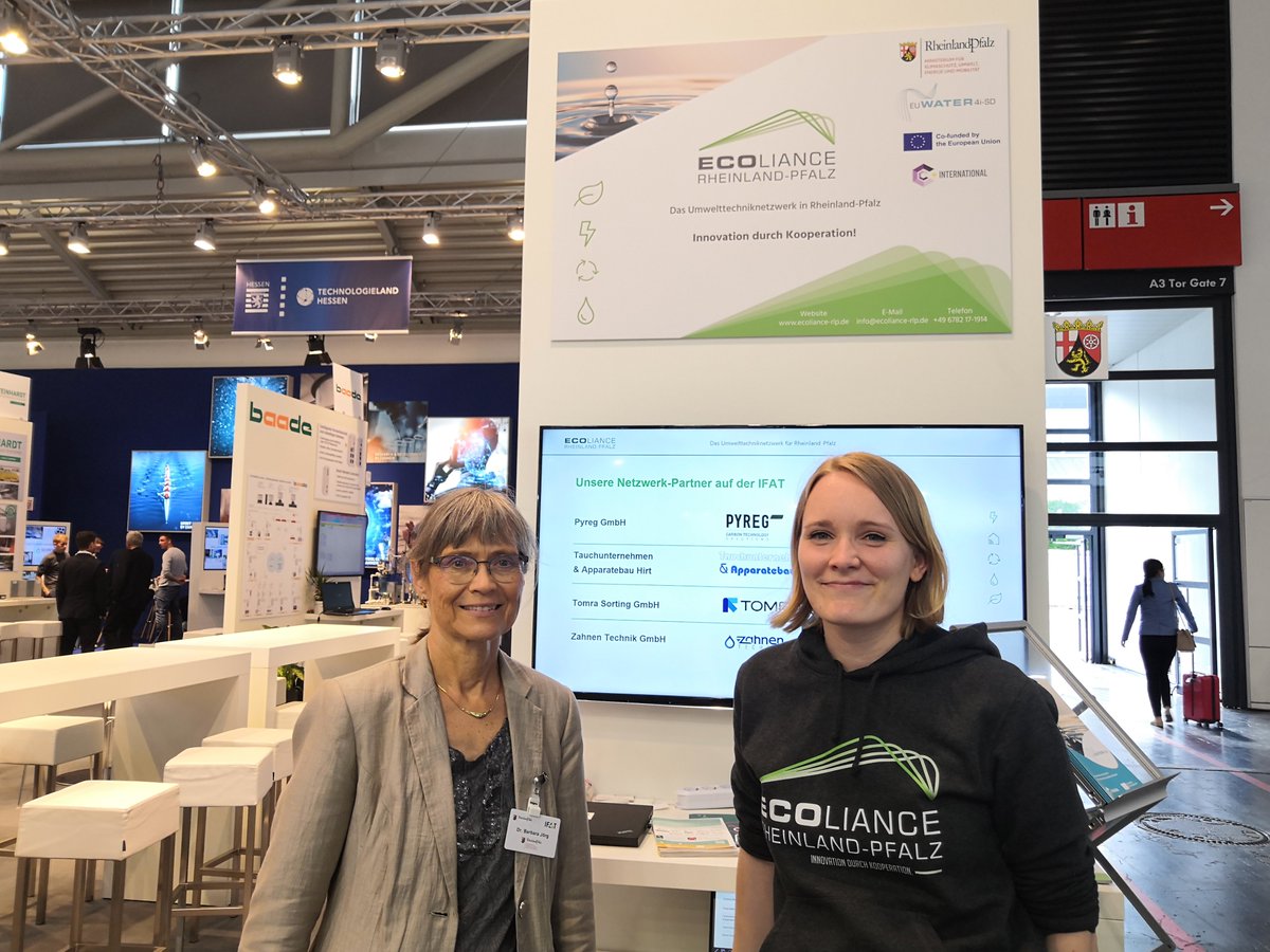 Wir sind auf der #IFAT2022! 📌 Besuchen Sie uns auf dem Gemeinschaftsstand Rheinland-Pfalz / Hessen in Hall A3. 139/238