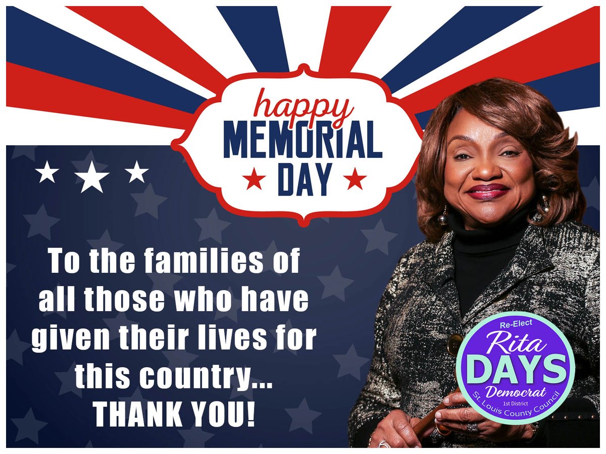 I want to thank those who serve in our Armed Forces for all the work they do. Today we give a special thanks to those who have made the ultimate sacrifice to keep us safe. We couldn't do want we do without you.