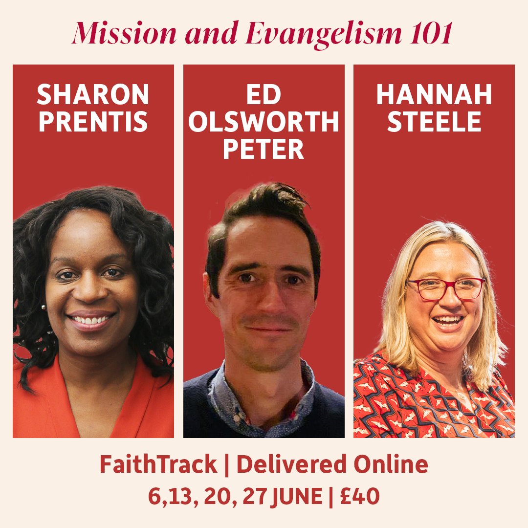 SPTCuk's tweet image. ONE WEEK TO GO! 

On Monday 6th June we begin #FaithTrack exploring #Mission &amp;amp; #Evangelism. 

This 4-week course will help equip you in thinking about how to share the gospel. We have @sharonteresa2, @EdTheVicar &amp;amp; @drhmsteele teaching! 

Sign up here: ow.ly/uOnc50Jl2X2