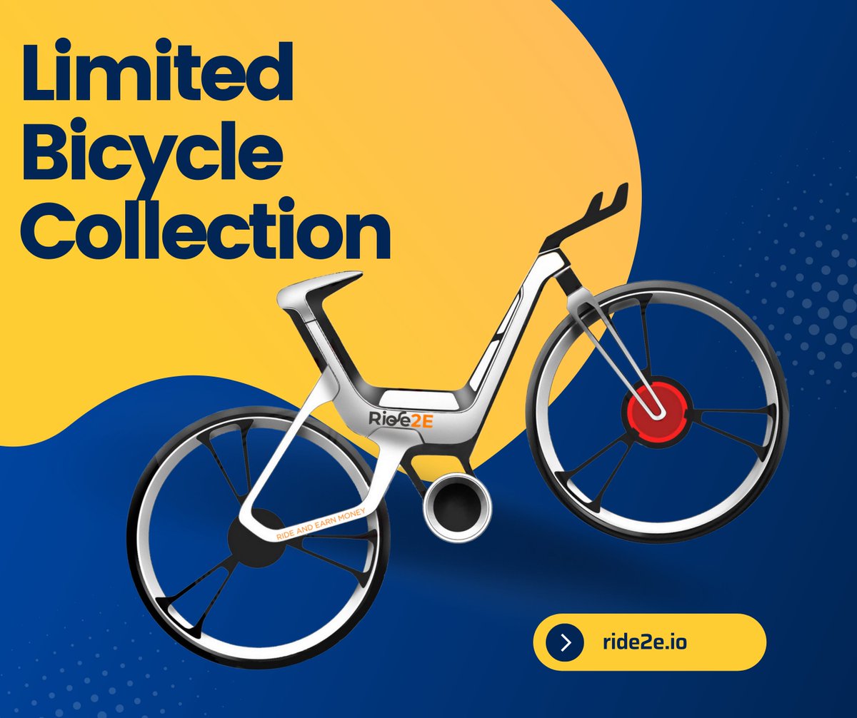 🔊LIMITED SUMMER BICYLE COLLECTION🔊 Only 50 bicycles will be released in this collection💣💣 With a bicycle from Limited Summer Collection, you can get many profitable features. Detail: t.me/ride2earnann/1… #MoveToEarn #Move2Earn #STEPN #MOVEY #Ride2Earn #M2E #RideToEarn