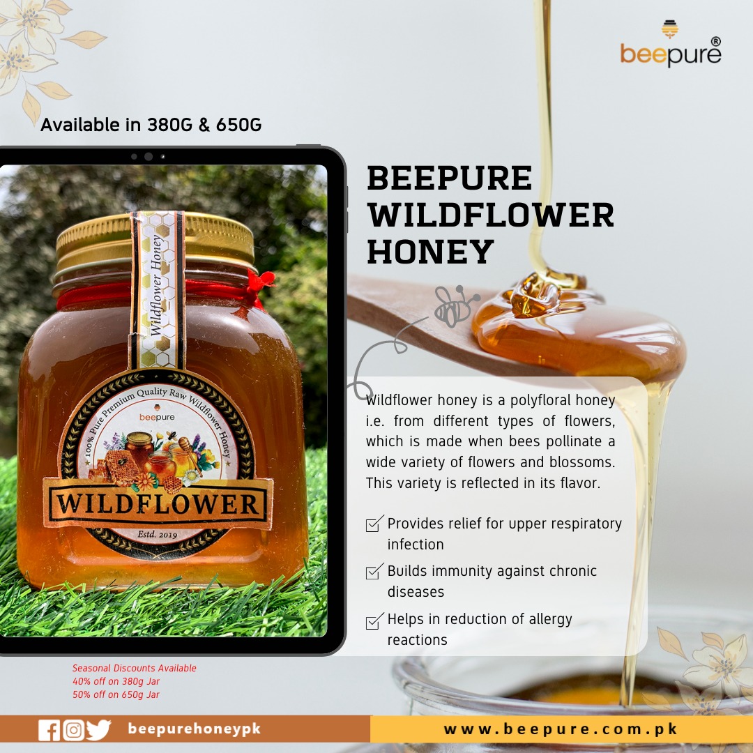 BeepureHoneyPK's tweet photo. Why not try our Wildflower honey and experience the benefits yourself? 🍯 🐝

Buy now at https://t.co/f3qzYzH1cf https://t.co/bbm1rG8diN