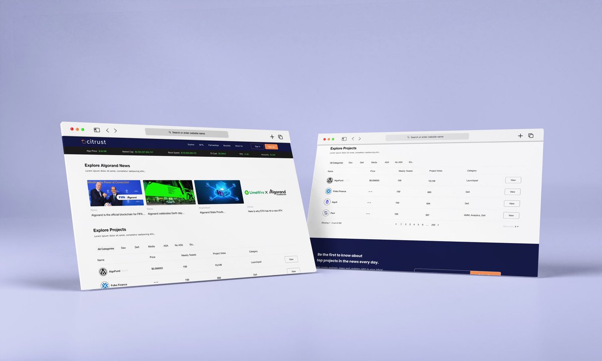 Citrust_io's tweet photo. Sneak peek!

Our developers and designers have been working very hard on this new look and we finally got them to give us permission to post a teaser of what is coming! 

Citrust v1.0 

More teasers coming soon 

#AlgoFam #Algorand #Citrust https://t.co/9ghmxuvzWt