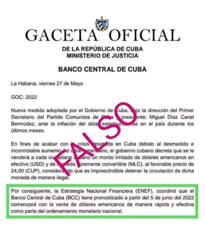 BCamaguey's tweet photo. #BandecAlerta ⚠ sobre #FakeNews en redes sociales y medios digitales sobre la venta de divisas en #Cuba, la que fue desmentida por segunda ocasión por nuestro @BancoCentralCub.
👀 No se deje engañar, siga nuestros canales oficiales❗️
#BandecNoSeDetiene
#25AñosPoniendoCorazón https://t.co/ZMNRdNaDkK