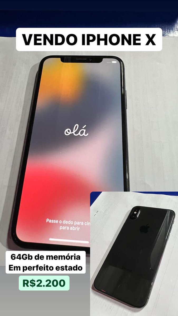 mendes_lucasf's tweet photo. Estou vendendo um Iphone X 64 Gb em perfeito estado.
Para mais informações pode mandar mensagem.
Não tem interesse? Da pelo menos um rt para ajudar. https://t.co/Q5yNGlWiYl