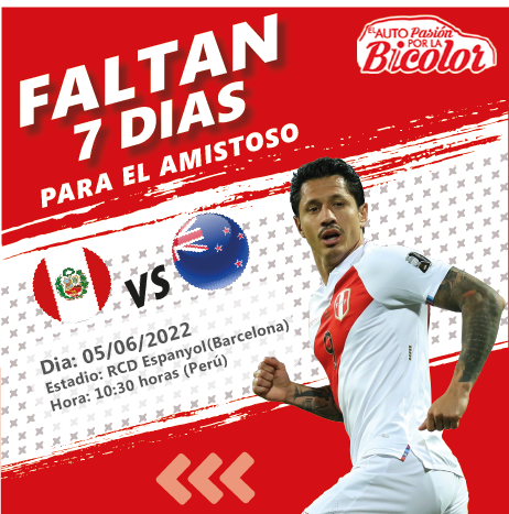 AutoPasionB's tweet photo. 🇵🇪 🔴⚪ | Solo faltan 7 días para que la Selección Peruana se enfrente en un partido amisotoso a Nueza Zelanda en España . ¿Y tú, hincha incondicional, estas listo para alentar la bicolor? #elautopasionporlabicolor #peru #NuevaZelanda #PeruVsNuevaZelanda 
#qatar  #OrgulloPeruano https://t.co/j3hOKJPsix
