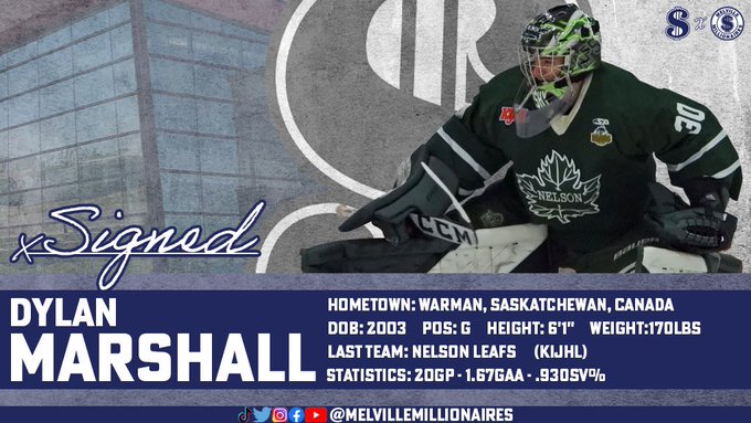 Friesen_Hockey's tweet photo. Congratulations, Dylan Marshall. The former @AAAWarman returns to Saskatchewan after a year in the KIJHL. https://t.co/nPdjdNoWUE
