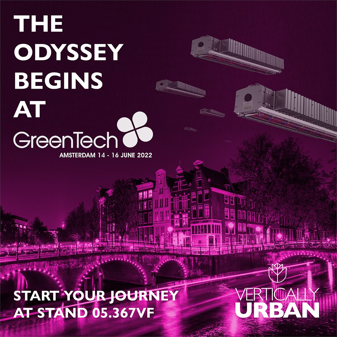 We're launching our Odyssey Range of LED glasshouse grow lights GreenTech. 🌿

Swing by stand 05.367VF to see how you can start your journey! 🚀

MORE DETAILS ➡️ bit.ly/3N3av1M

#greentechrai #glasshouse #ledlighting #growlight #madeinuk #cea