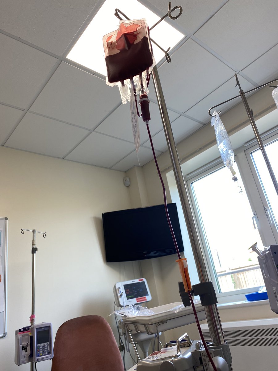 monilovey's tweet photo. First blood transfusion https://t.co/VgzzallRrf
