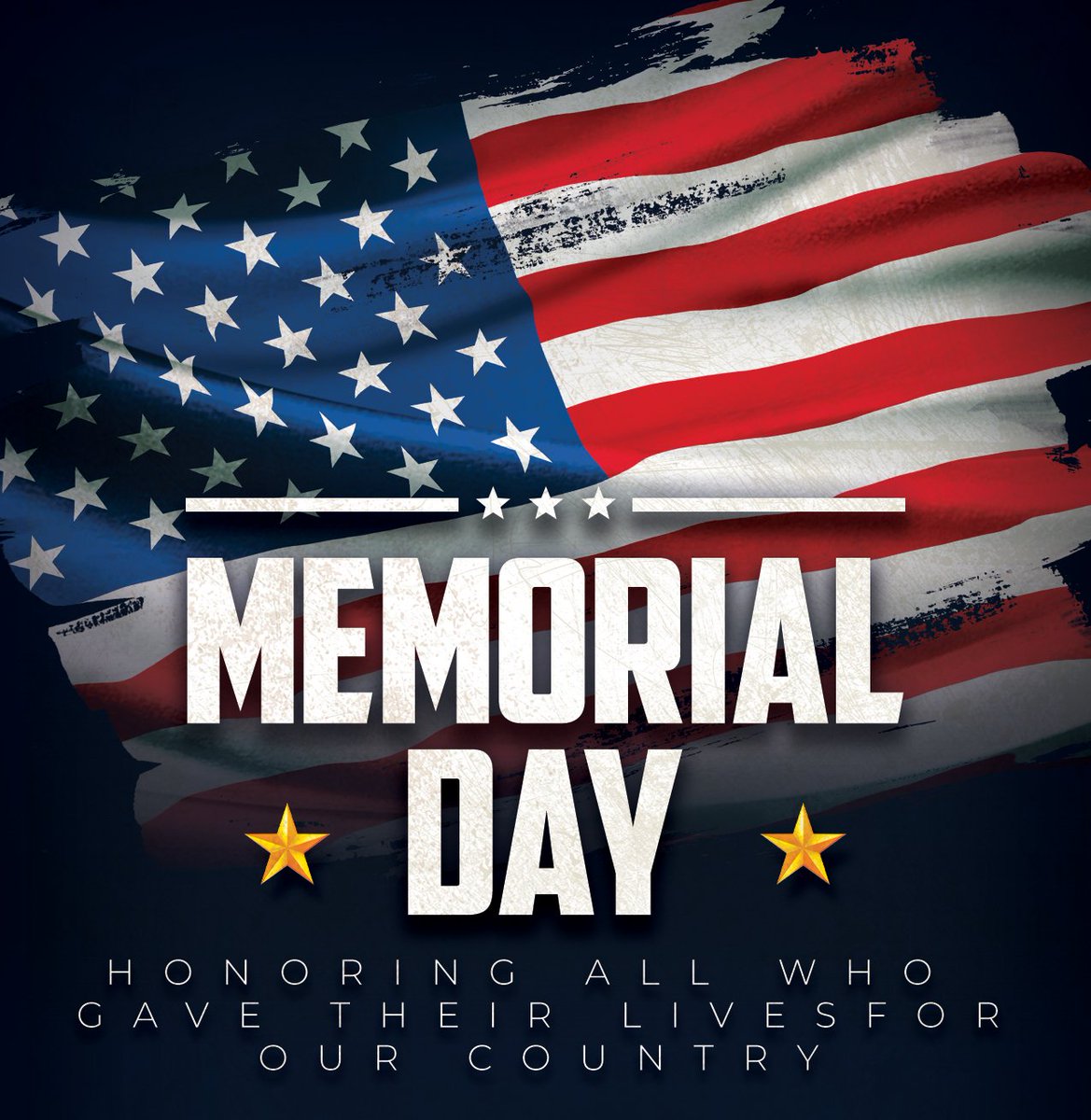 We honor all who gave their lives for our country and their families.  
"May we never forget our fallen comrades. Freedom isn't free." Sgt. Major Bill Paxton
We are thankful for their sacrifice. 

#Memorial_Day 