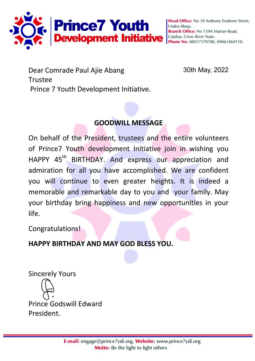 p7development's tweet photo. Happy birthday greatness. Paul Ajie, you have been a voice and a strong and passionate leader in your community/society at large. We celebrate you our own. https://t.co/Lg37y1qPri