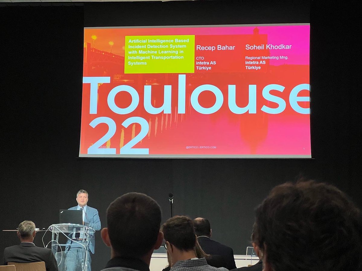 intetraas's tweet image. Bu yıl Fransa’nın Toulouse şehrinde düzenlenen ITS European kongresinde “Artificial Intelligence Based Incident Detection System with Machine Learning in Intelligent Transportation Systems” başlıklı makale sunumumuzu gerçekleştirdik.

#its #incidentdetection #itseuropeancongress