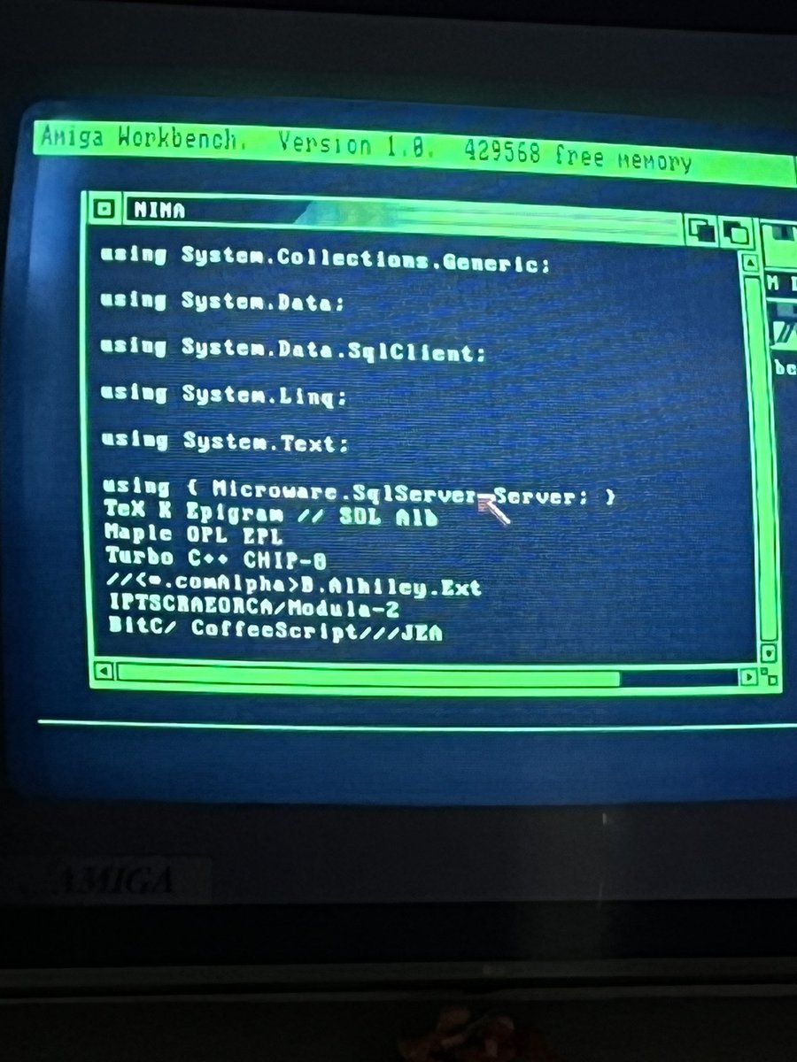 JohnZFields's tweet photo. Stranger things season 4 showing c# code that wouldn’t be a thing IRL u til 30 years after the show’s time period. https://t.co/1PvduSdt3Y