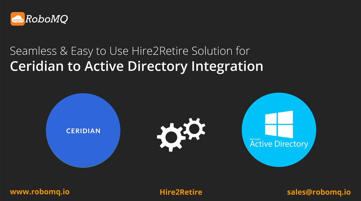 robomq's tweet image. Take your Ceridian experience to the next level. Integrate Ceridian with Active Directory with RoboMQ&apos;s Hire2Retire for seamless employee lifecycle and identity management.
Schedule a demo now bit.ly/3NKuaU8  
#Ceridian #Hire2Retire #HRistoAD #RoboMQ