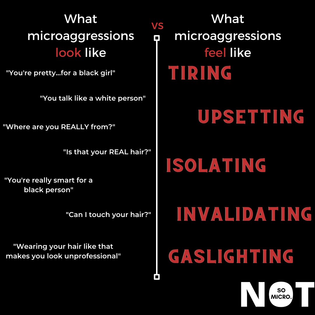 NotSoMicro's tweet photo. Microaggressions may seem insignificant but can have detrimental effects on mental health which is why it's so important for teachers to understand what they are.

#mentalhealth #notsomicro #education #microaggressions https://t.co/xZ9brzYzLg