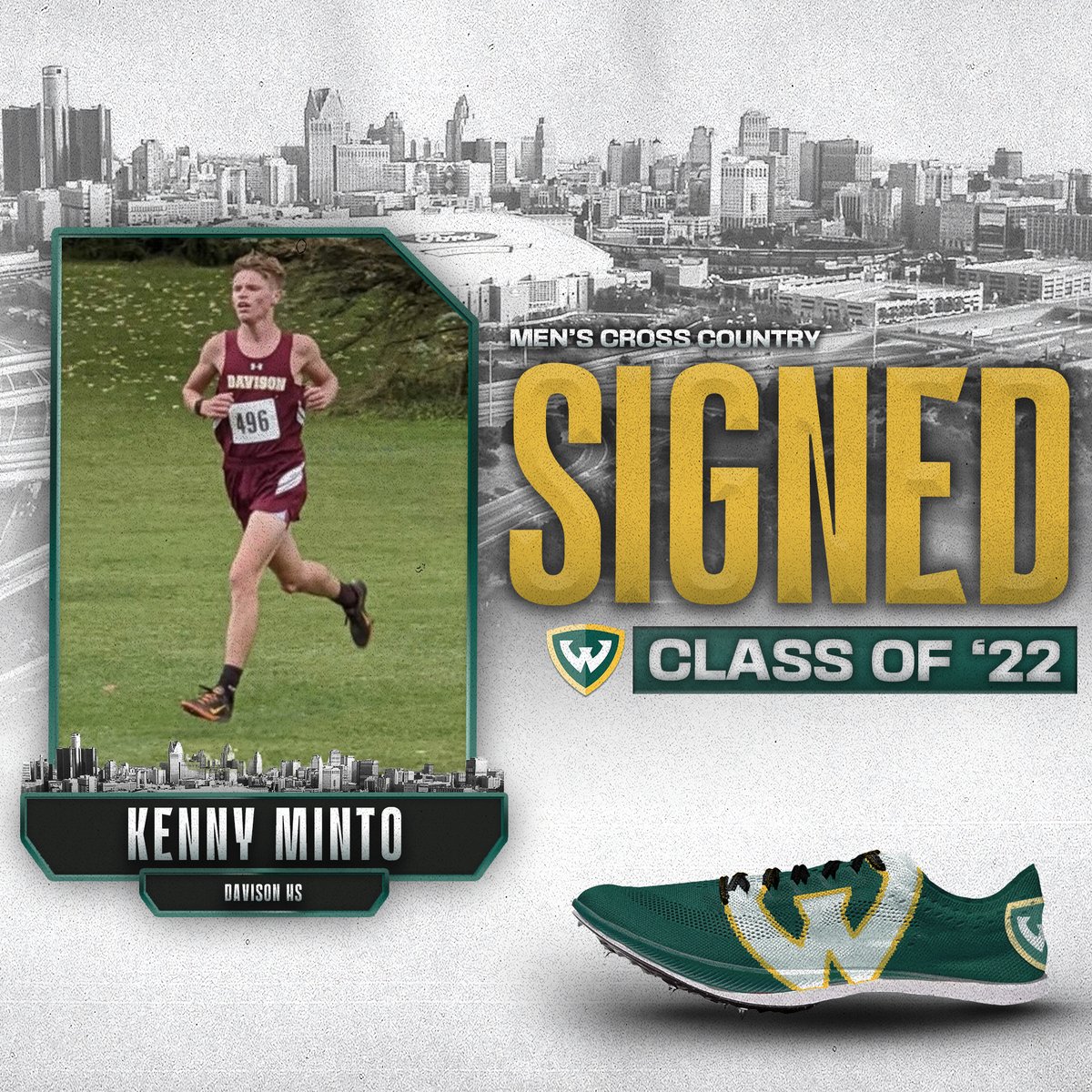 WayneStateTFCC's tweet photo. Welcome to Wayne!

Kenny Minto - Davison High School

Class of 22 - Cross Country

@KennyMinto1
@Davison_TF_XC  

#Preview22 #GR22NSpeed #WarriorStrong https://t.co/EOIlqlwQi5