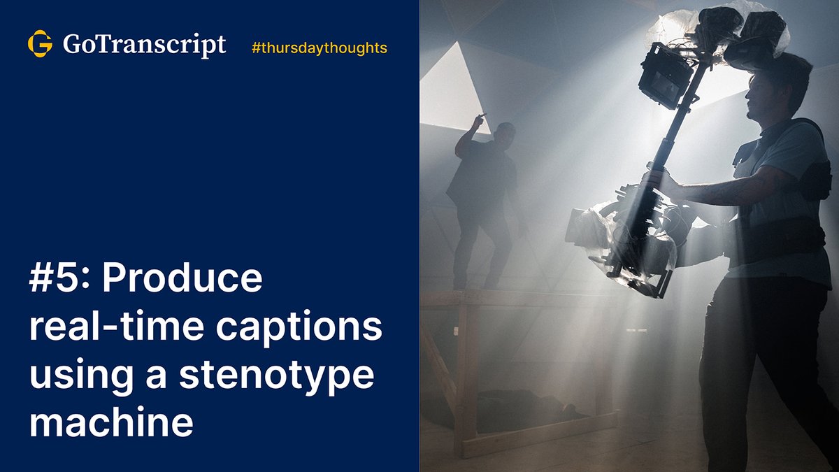 gotranscriptcom's tweet photo. Learn the professional duties of captioners! #ThoughThursday
Learn more: https://t.co/3pZiPZ4BAw https://t.co/Bk4CzspeCa