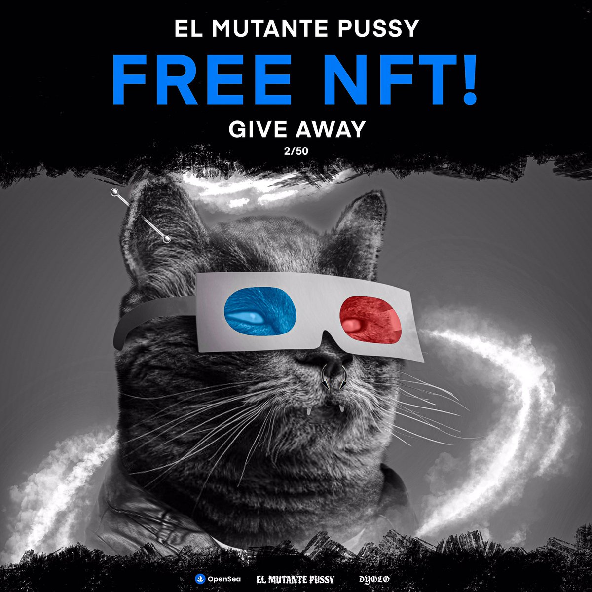 PussyOnNear's tweet photo. 🎁 Giveaway : 2 FREE MINT NFT for EL MUNTANTE NFT 

➡ Follow @elpussynft @dyoloooooo
➡ Like/RT
➡ Tag 3 friends

GL ! (48h giveaway)
https://t.co/0sqKvrCzBk
https://t.co/DTT6X30S9a

#NFTGiveaway #nft #freemintNFT #NFTcommunity #opensea https://t.co/XADmHPfpPg